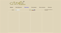 Desktop Screenshot of giza-perfumes.eu